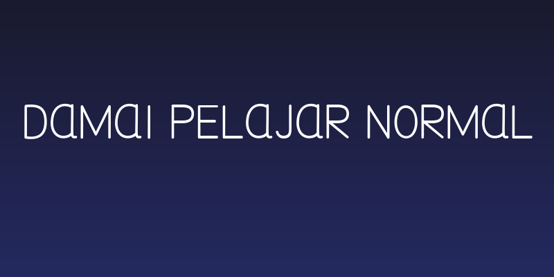 Damai Pelajar Normal Social Header
