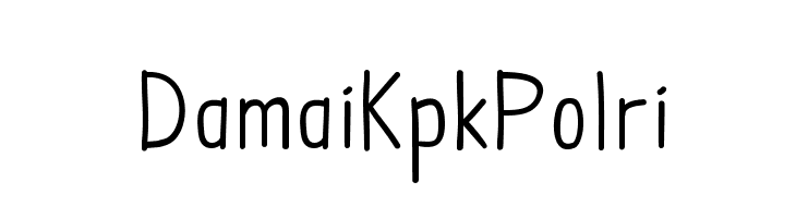 DamaiKpkPolri Font