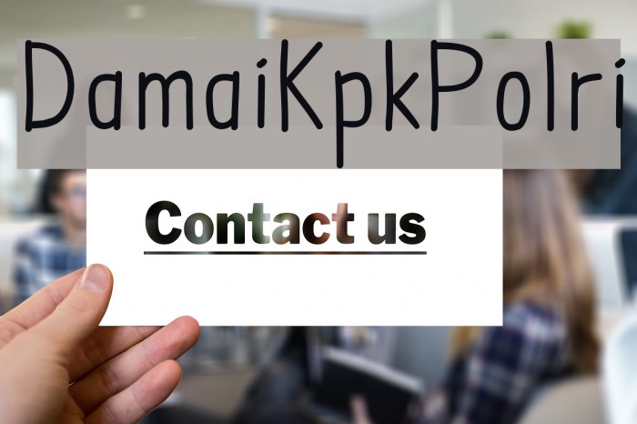 DamaiKpkPolri Font examples