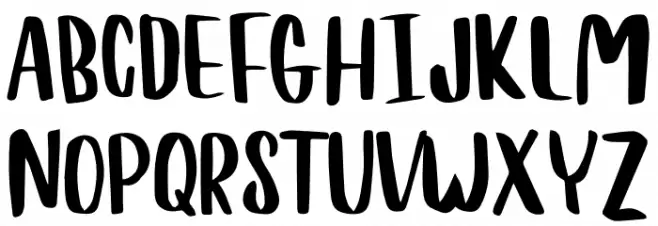 Damals Quelle Font UPPERCASE