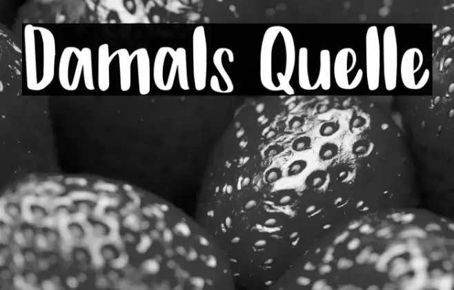 Damals Quelle Caratteri examples