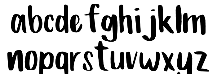 Damals Quelle Font LOWERCASE