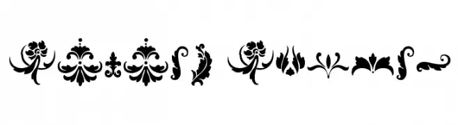 Damask Dings1  フリーフォントのダウンロード