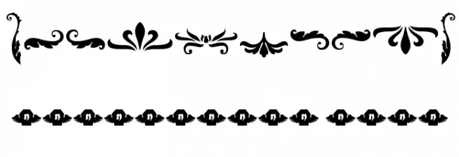 Damask Dings1 Font OTHER CHARS