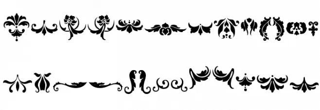 Damask Dings1 字体 大写