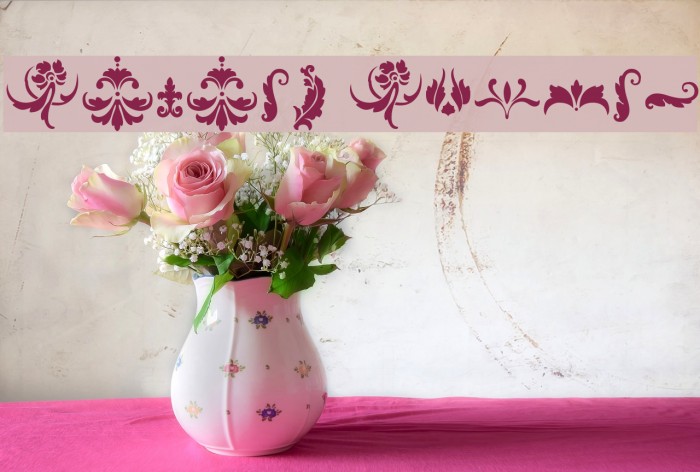 Damask Dings1 Font examples