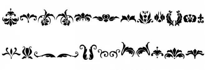Damask Dings1 Caratteri MINUSCOLO