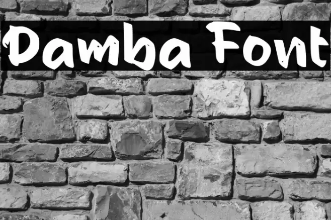 Damba Font examples