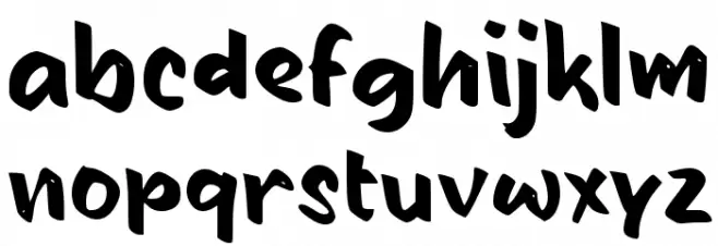 Damba Font LOWERCASE