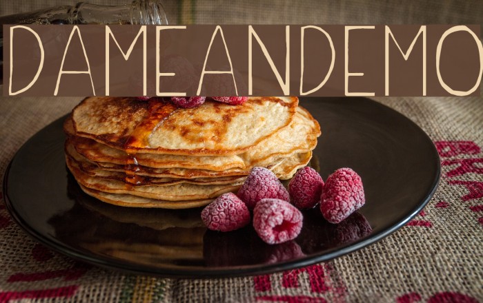 DameanDemo Font examples