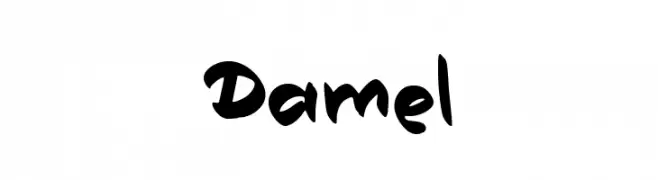 Damel  フリーフォントのダウンロード
