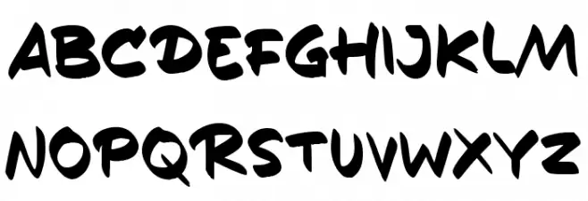 Damel Schriftart Groß