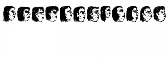 Damen 2 Regular Schriftart Groß