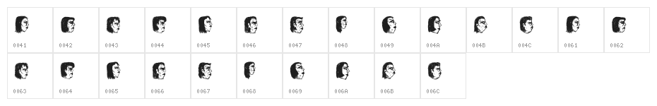 Damen 2 Regular Character Map