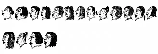 Damen Regular Font LOWERCASE