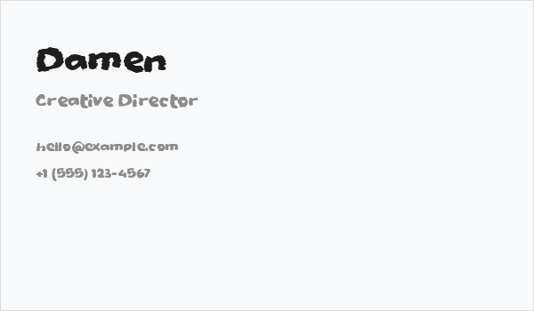 Damen Business Card