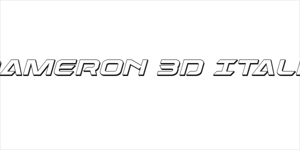 Dameron 3D Italic Logo