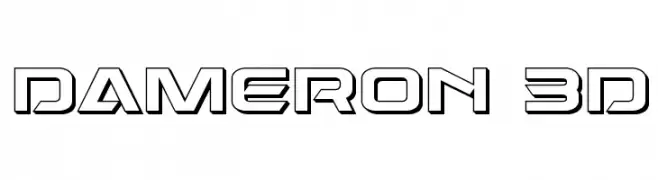Dameron 3D  font caratteri gratis