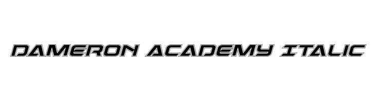 Dameron Academy Italic  Frei Schriftart Herunterladen