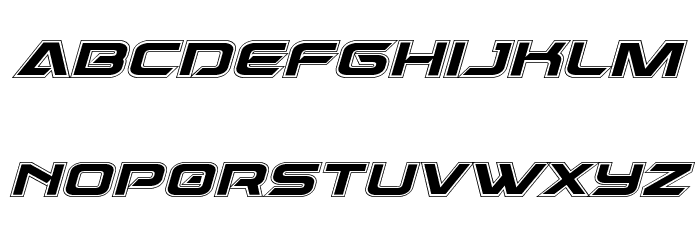 Dameron Academy Italic Font LOWERCASE