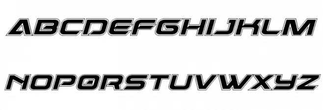 Dameron Academy Italic Caratteri MINUSCOLO