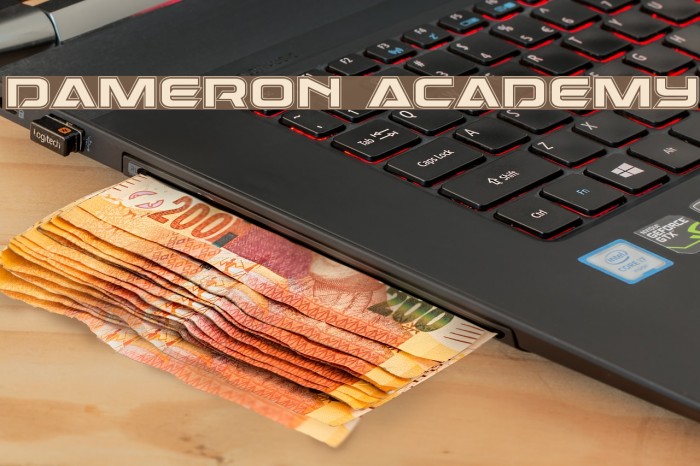Dameron Academy Font examples