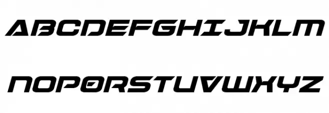 Dameron Bold Italic Font Litere mari