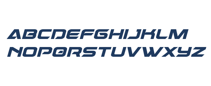 Dameron Bold Italic Lowercase