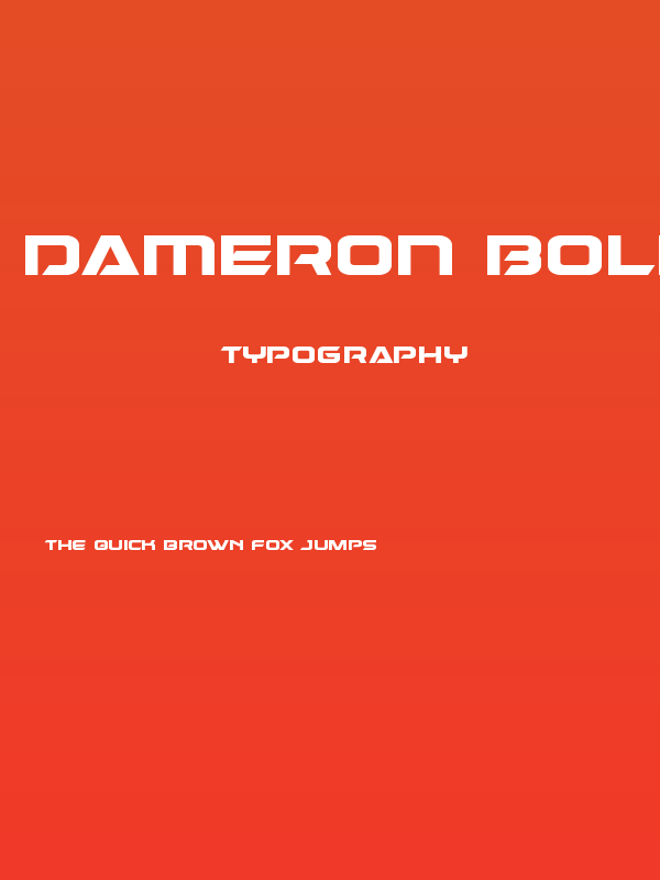 Dameron Bold Poster