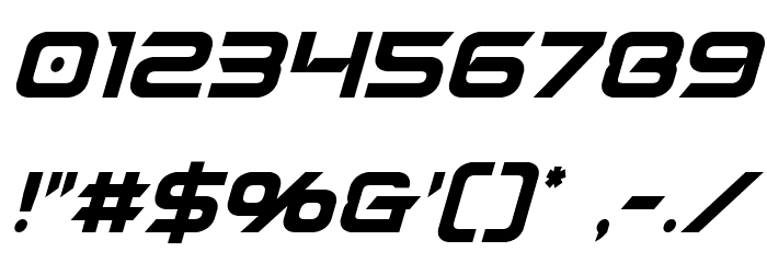 Dameron Condensed Italic Font OTHER CHARS
