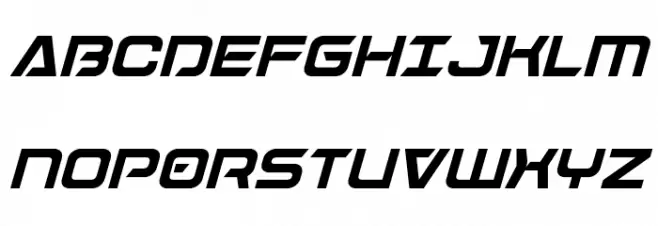 Dameron Condensed Italic Schriftart Groß