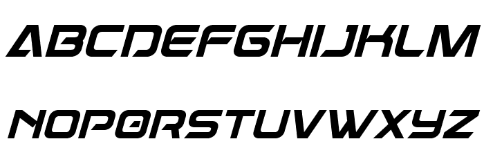 Dameron Condensed Italic Font LOWERCASE