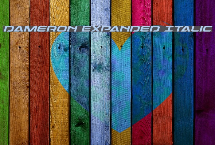 Dameron Expanded Italic Example 3