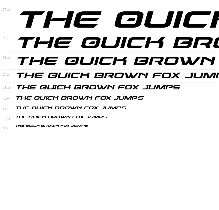 Dameron Expanded Italic Waterfall