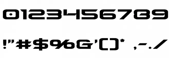 Dameron Expanded Font OTHER CHARS