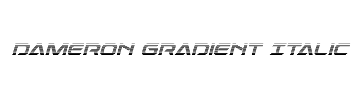 Dameron Gradient Italic Шрифта