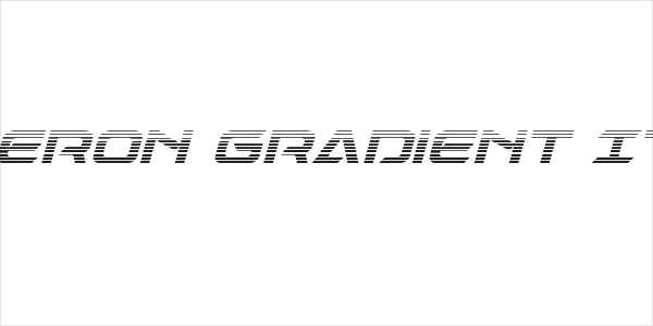 Dameron Gradient Italic Logo