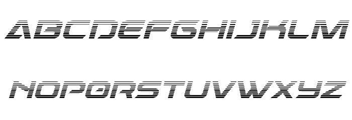 Dameron Gradient Italic Шрифта строчной