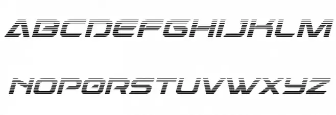 Dameron Gradient Italic フォント 小文字