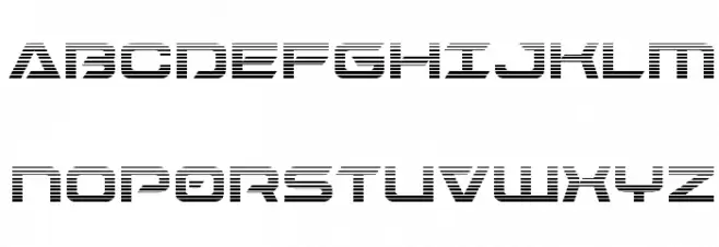Dameron Gradient Font Litere mari