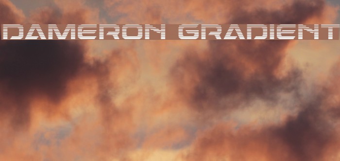 Dameron Gradient Font examples