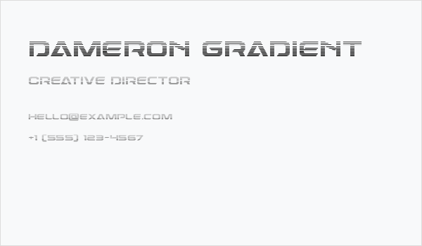 Dameron Gradient Business Card