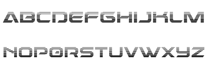 Dameron Gradient Font LOWERCASE