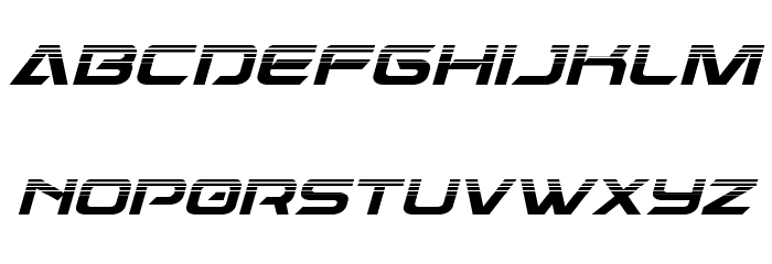 Dameron Halftone Italic Font LOWERCASE
