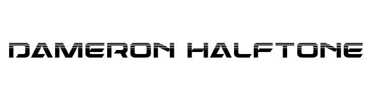 Dameron Halftone  Frei Schriftart Herunterladen