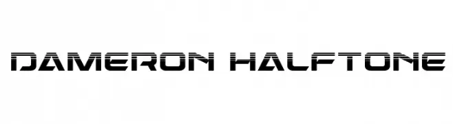 Dameron Halftone  नि: शुल्क फ़ॉन्ट्स डाउनलोड