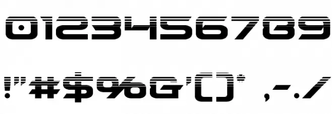 Dameron Halftone Font OTHER CHARS