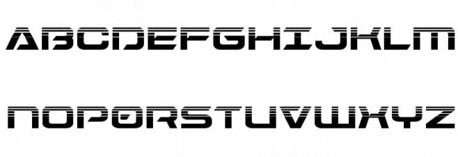 Dameron Halftone Font Litere mari