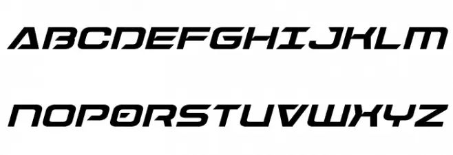 Dameron Italic フォント 大文字