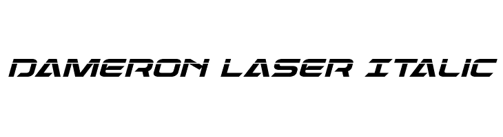 Dameron Laser Italic  Fuentes Gratis Descargar